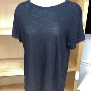 PROENZA SCHOULER 100% COTTON BLACK BACK BOW TIE TOP SHIRT M